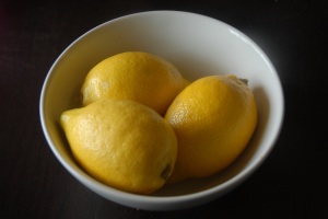 Lemons ready for zesting and slicing
